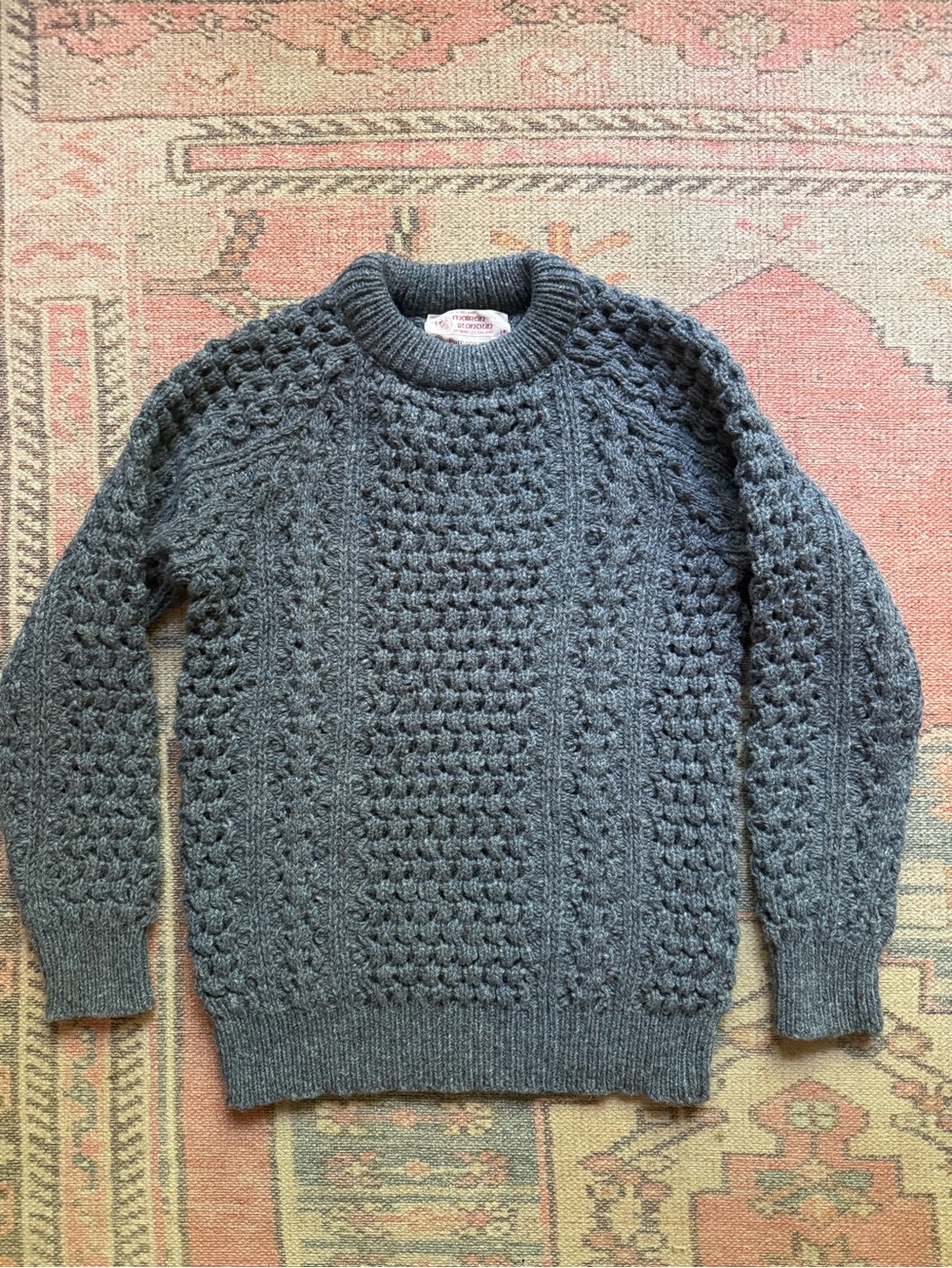 Vintage Mairtin Standun Irish Fisherman Sweater | Pure New Wool